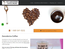 Tablet Screenshot of buyganodermacoffeeonline.com
